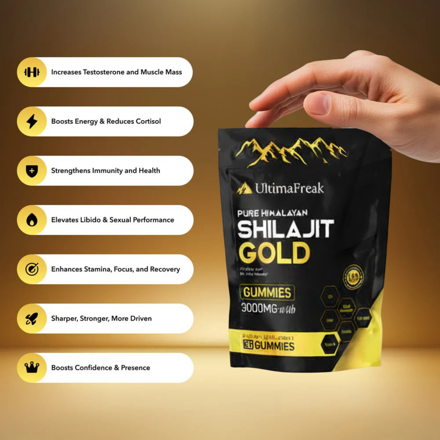 UltimaFreak™ - Gummies Shilajit purs