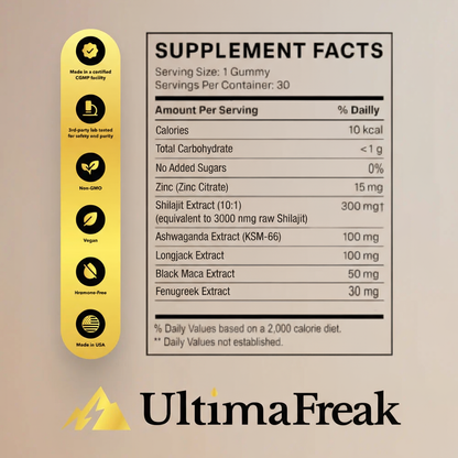 UltimaFreak™ - Gummies Shilajit purs